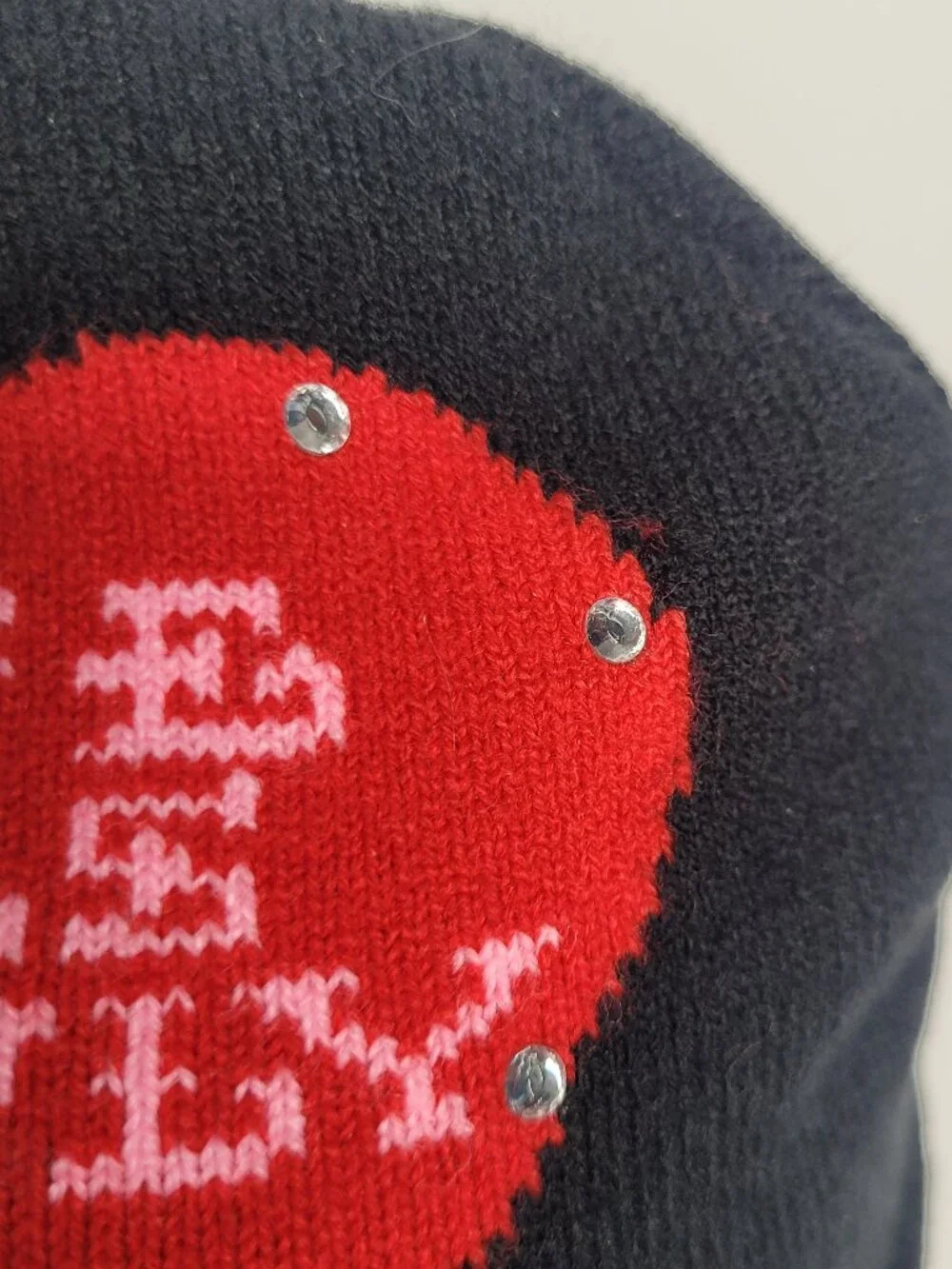 Ed Hardy black red love kills slowly mcbling beanie emo grunge